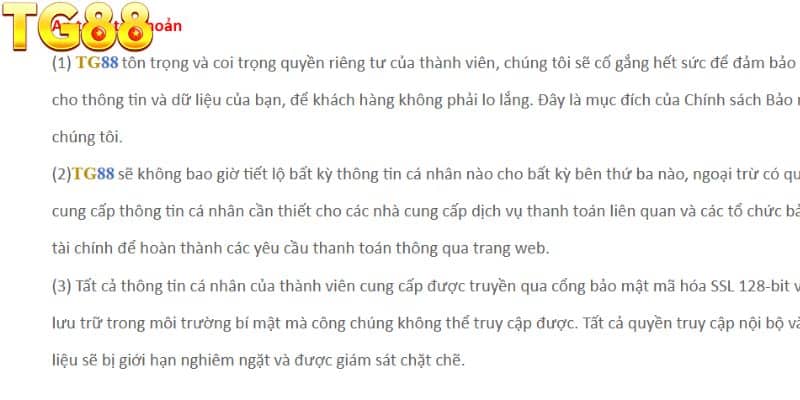 Tầm quan trọng của chính sách quyền riêng tư